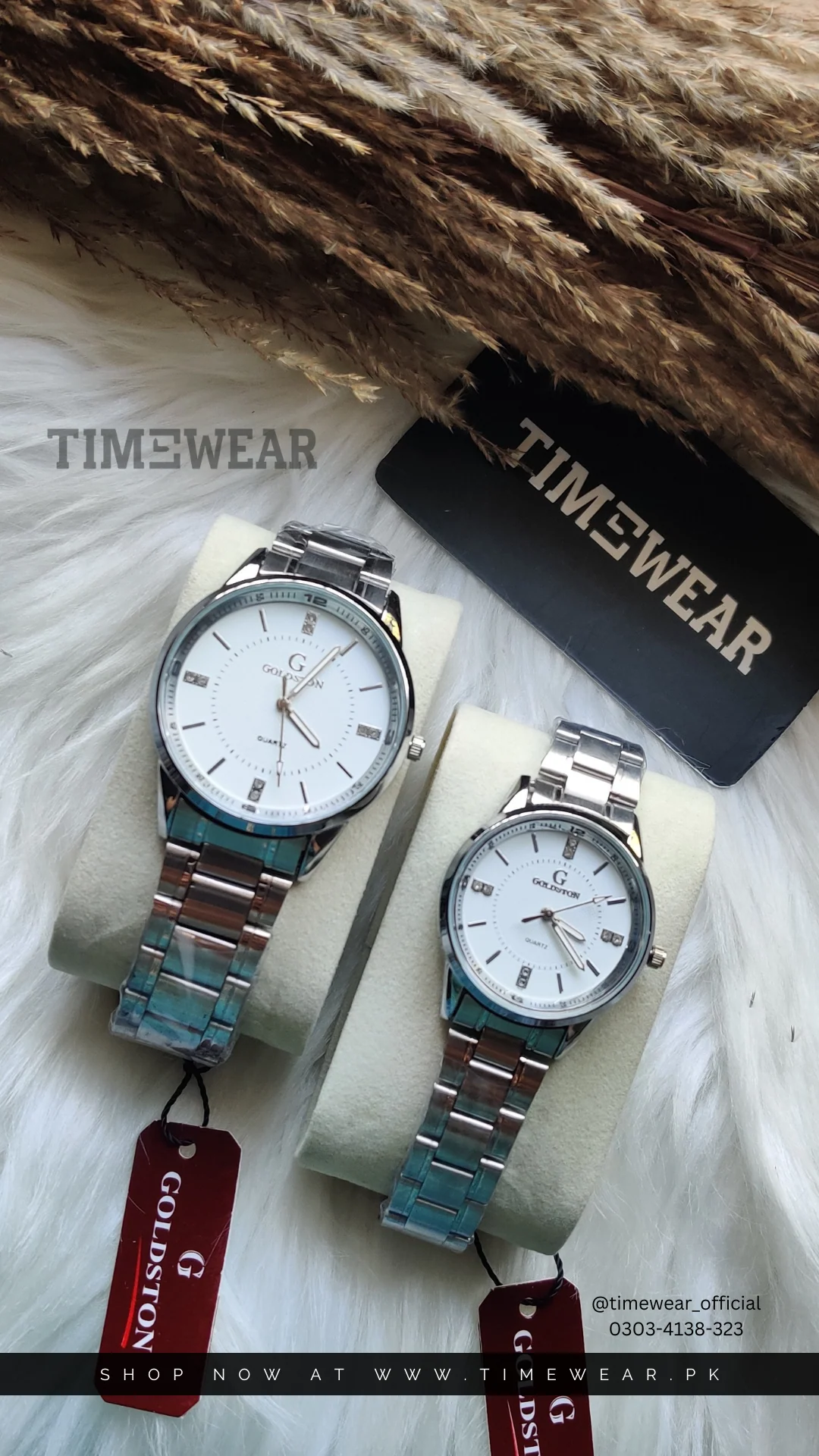 Couple Chain Watches (SS) Premium Rolex Box