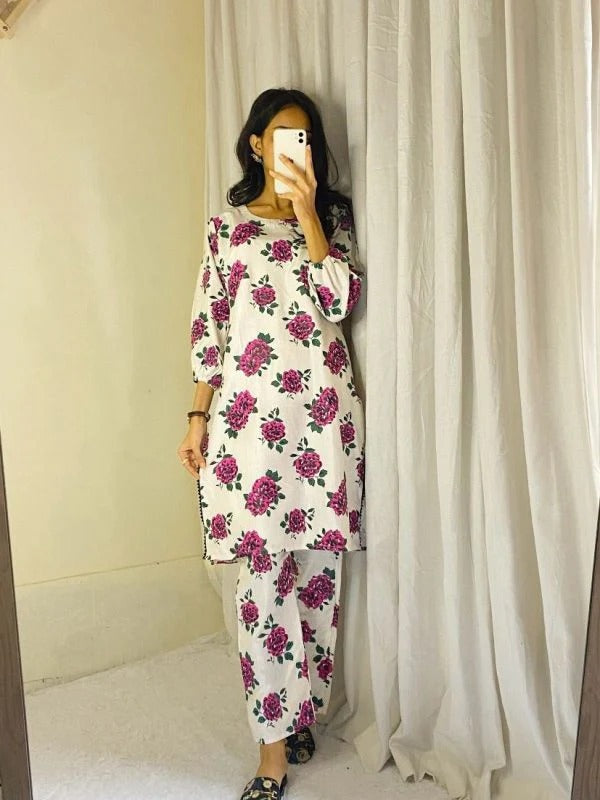GULAB PRINT 2PCS