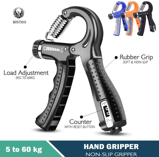 Adjustable Hand Gripper with Counter Forearm & Wrist Trainer